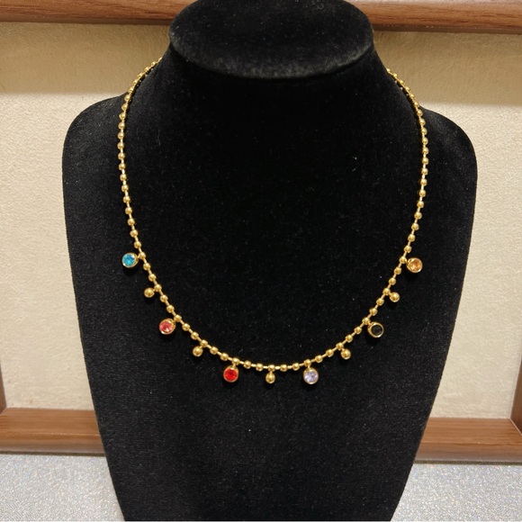 Stainless steel rainbows 🌈 stones necklace - Picture 8 of 10